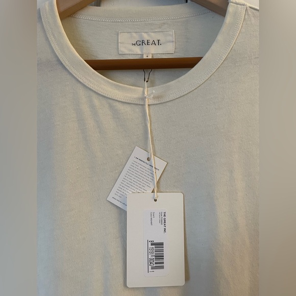 The GREAT. The Boxy Crew in Washed White • NWT - Picture 5 of 7